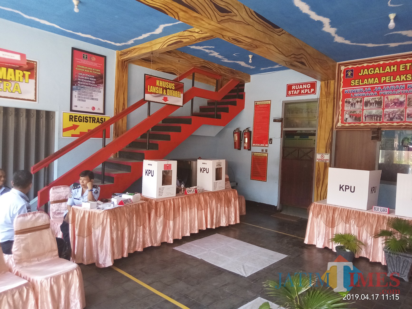 TPS di Lapas Lowokwaru (Anggara Sudiongko/MalangTIMES)