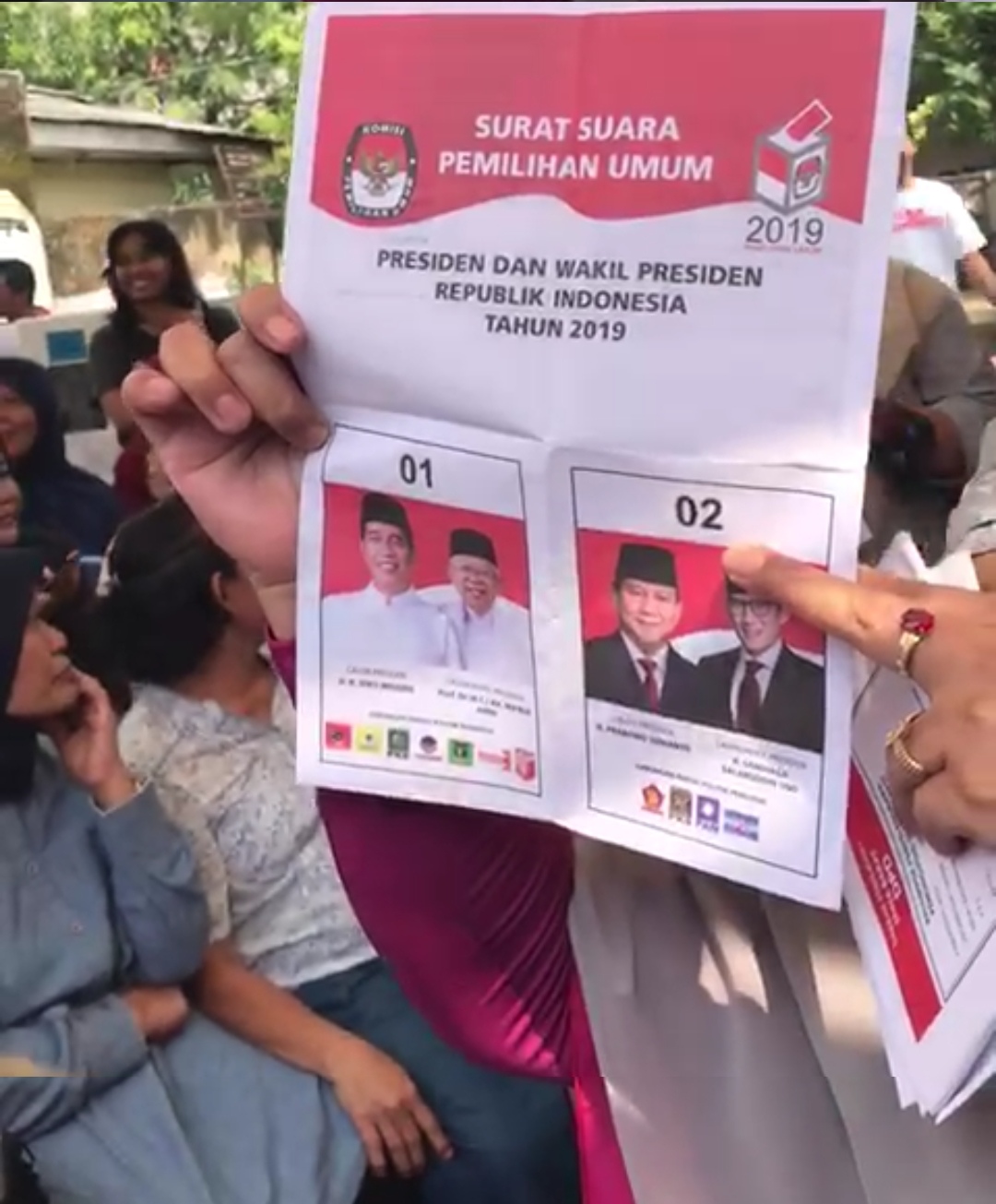 Screenshot video terkait dugaan kecurangan di TPS (Ist)