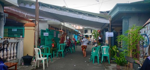TPS 16 lokasi keributan dimana salah satu warga melukai petugas KPPS