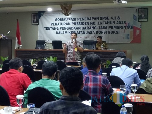 Suasana sosialisasi dan bimbingan teknis yang digelar DPUPR Kota Malang (Hendra Saputra)
