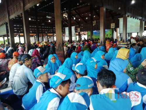 Para siswa di lembaga pendidikan di bawah naungan Kemenag Kabupaten Malang yang terus didorong oleh Pemkab Malang (Nana)
