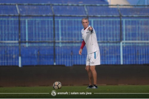 Pelatih Kepala Arema FC, Milomir Seslija (official Arema FC)