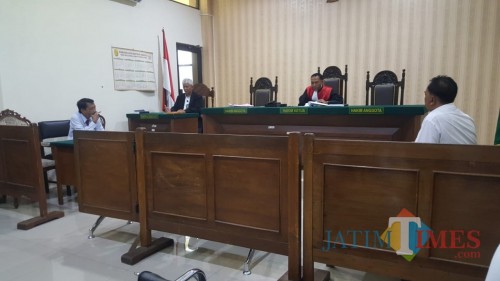 Suasana sidang Praperadilan yang berlangsung di Pengadilan Negeri Kepanjen, Kabupaten Malang (Foto : Polres Malang for MalangTIMES)