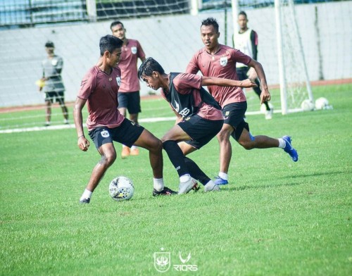 Pemain PSIS saat melakukan latihan di Magelang (PSIS FC official)