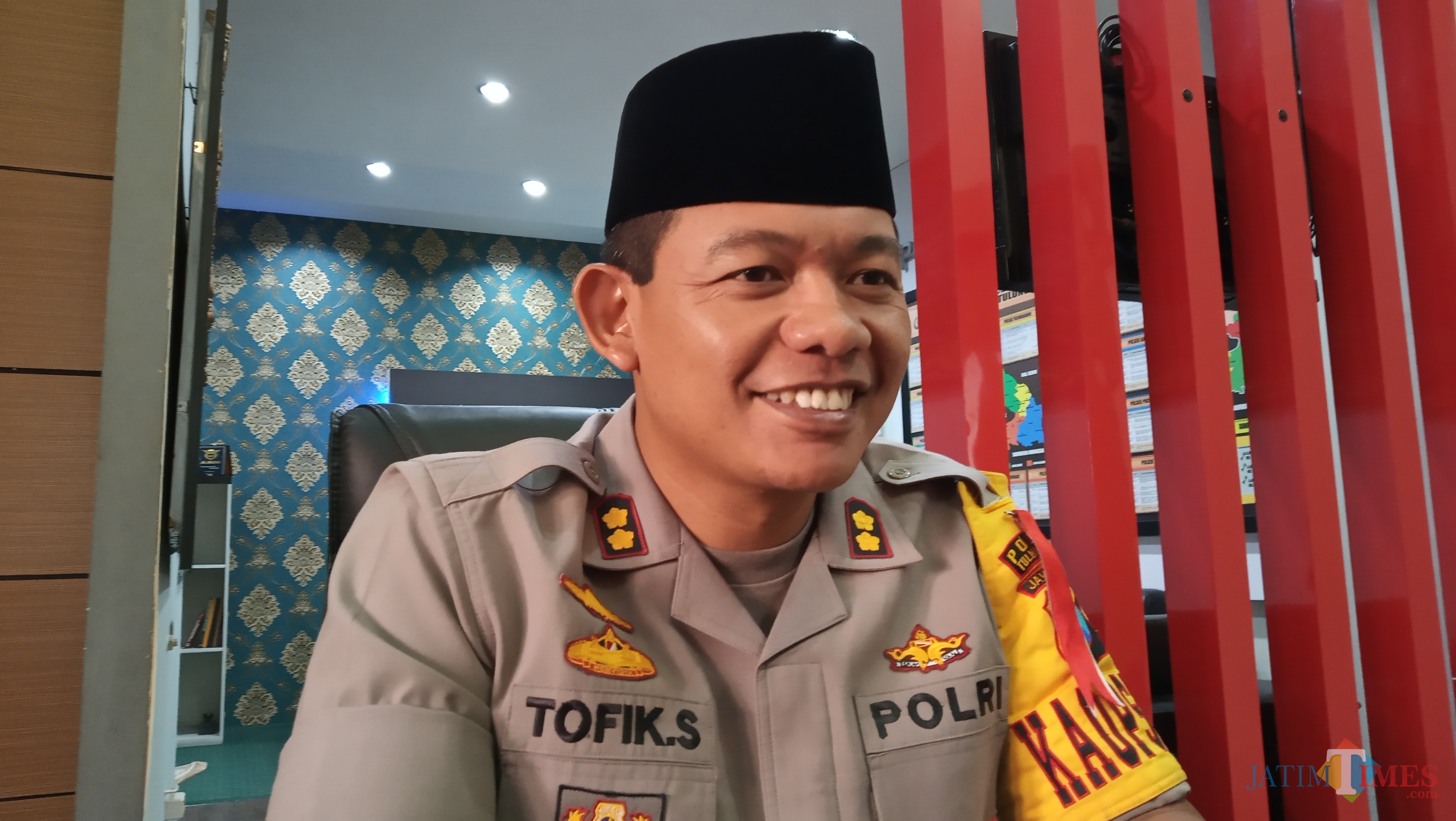 Kapolres Tulungagung, AKBP Tofik Sukendar (foto : joko pramono/jatimtimes)