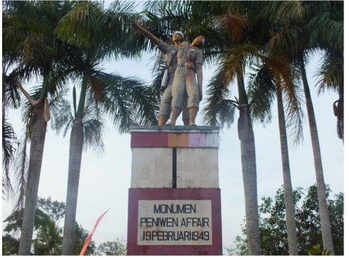 Monumen Peniwen Affair yang berada di Desa Peniwen, Kecamatan Kromengan, Kabupaten Malang. (Foto : Istimewa)