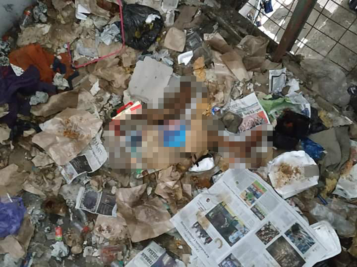 Unggahan foto potongan tubuh korban mutilasi di Pasar Besar Malang. (Foto: Istimewa)