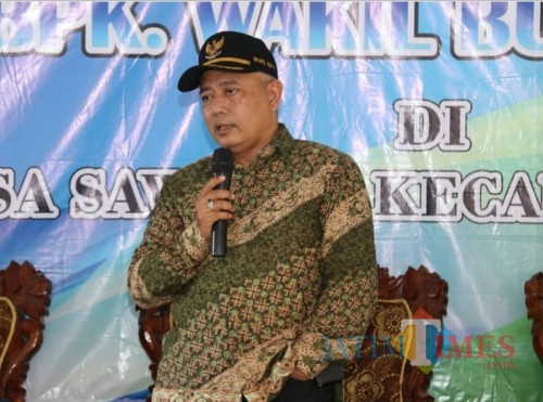 Wabup Malang Sanusi saat dalam sebuah acara menyatakan urusan bupati adalah ranah Kemendagri (Humas)