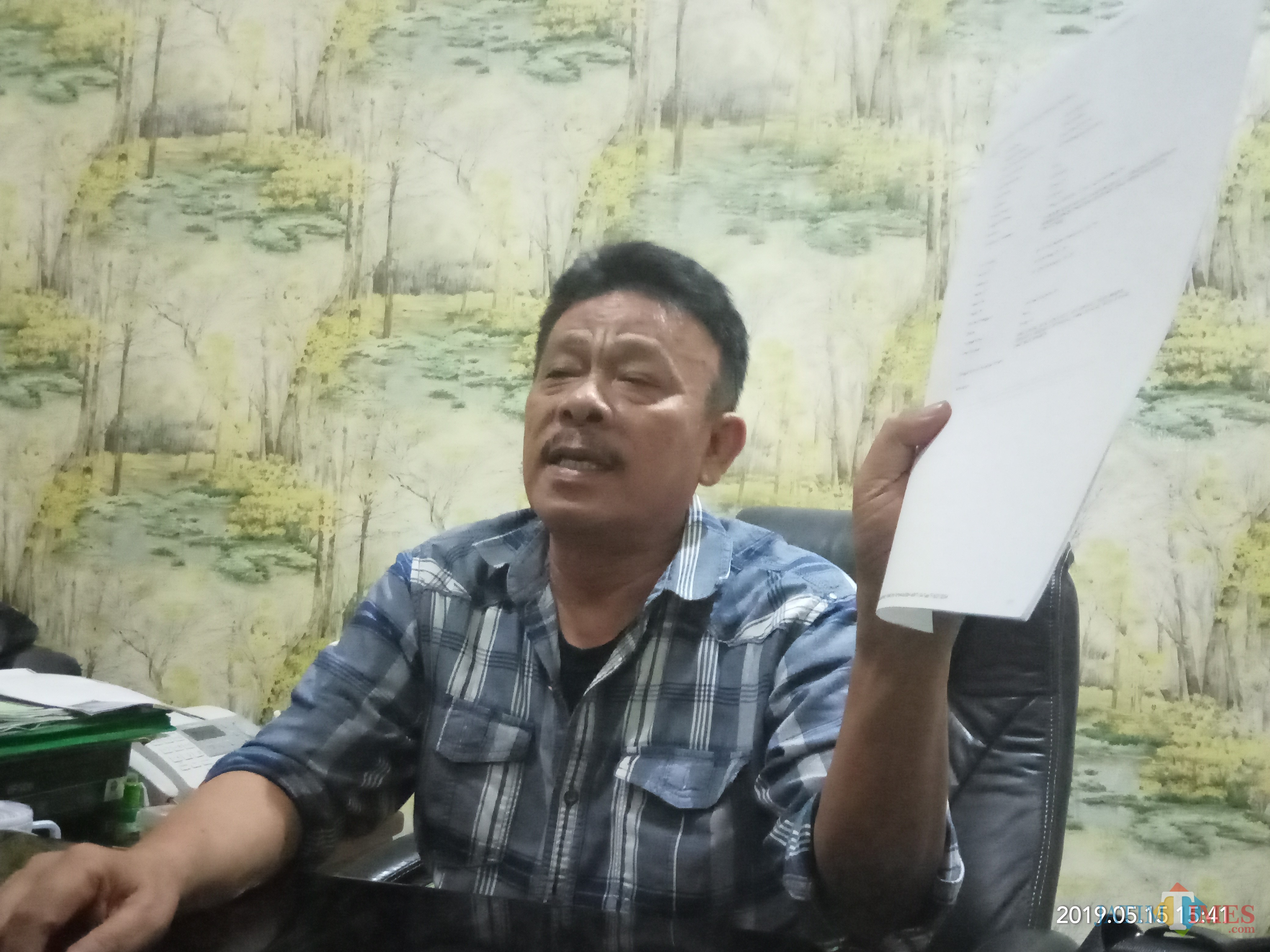 Ms Alhaidary, pengacara PPLP PT PGRI kubu Soedja'i. (Anggara Sudiongko/MalangTIMES)