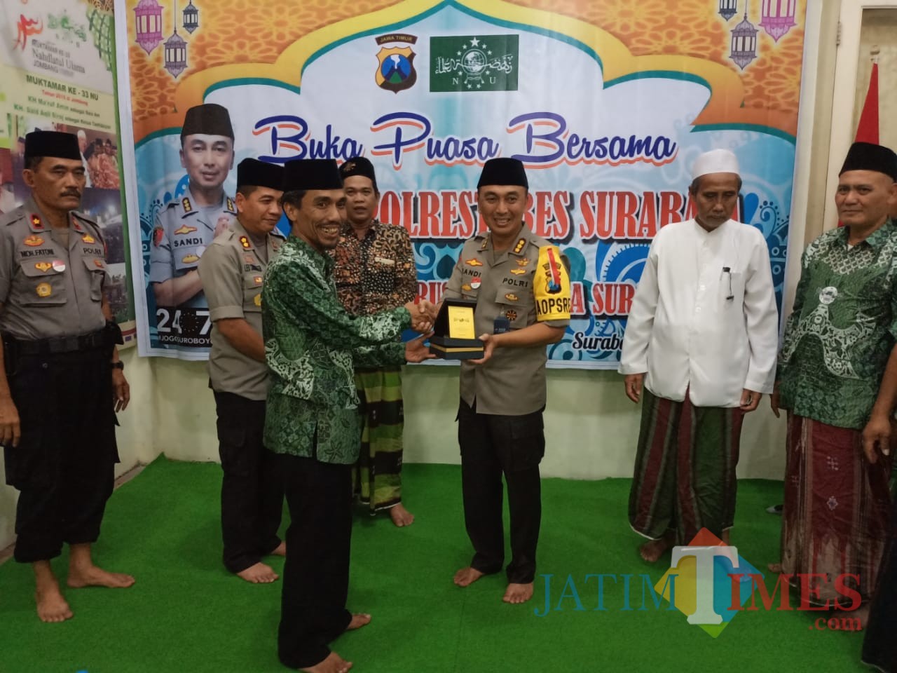Silaturahmi jajaran pejabat utama Polrestabes Surabaya ke kantor PCNU Surabaya
