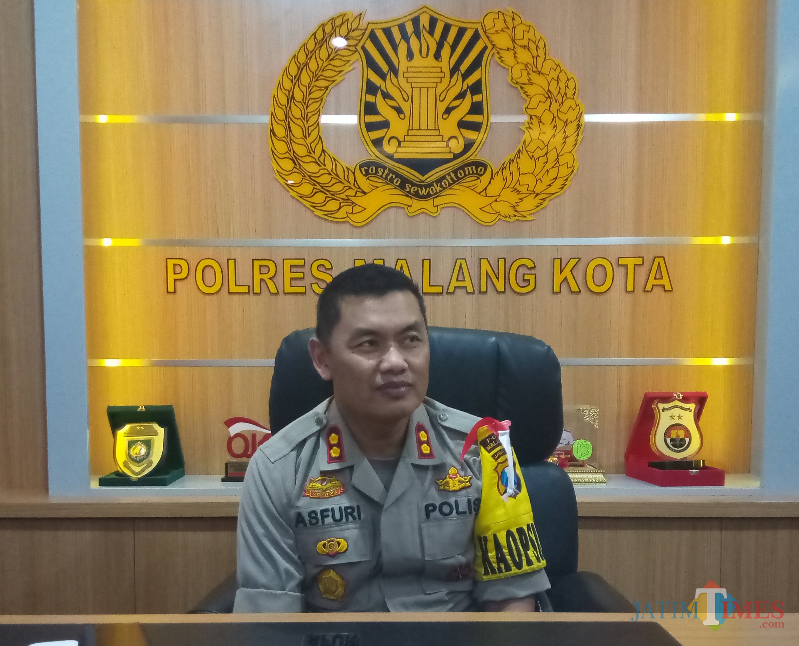 Kapolres Malang Kota AKBP Asfuri SIK, SH, MH (Anggara Sudiongko/MalangTIMES)