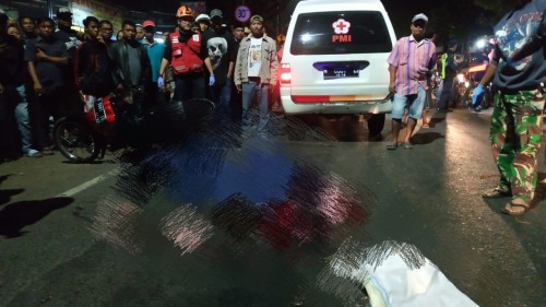 Kejadian kecelakaan yang terjadi di kawasan Jalan Raya Gadang. (Unit Laka)
