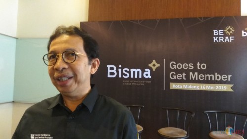 Direktur Riset dan Pengembangan Ekonomi Kreatif Bekraf, Wawan Rusiawan saat ditemui di Kota Malang. (Foto: Nurlayla Ratri/MalangTIMES)