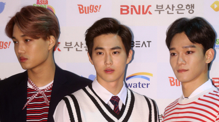 Suho, Chen, dan Kai personel Exo. (Foto: istimewa)