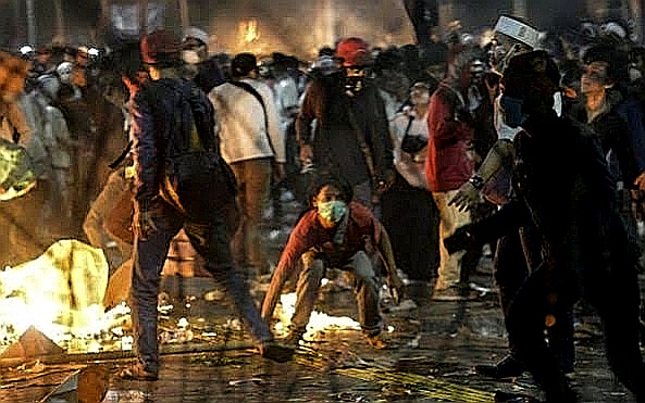 Anarkis : Aksi 22 Mei tercoreng dengan dugaan masa bayaran (BBC)