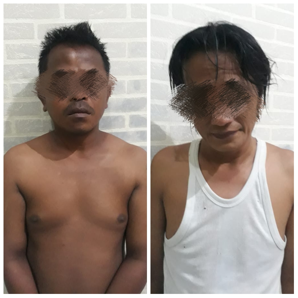 Kedua pelaku yang diamankan Polsek Kedungkandang (ist)