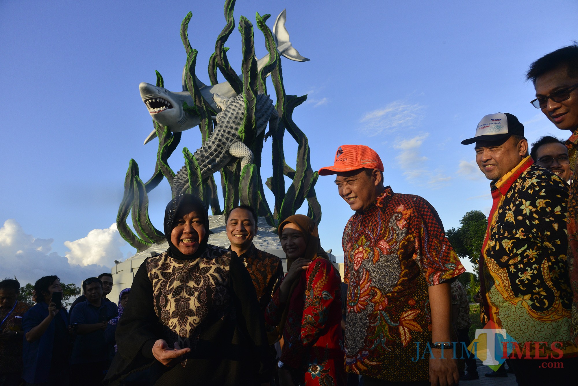 Peresmian Patung Suro dan Boyo.