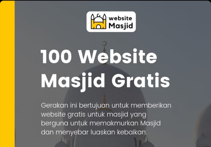 Website gratis untuk masjid