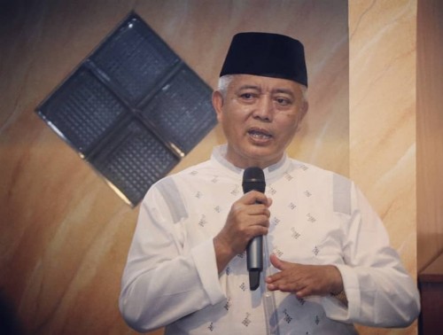 Wabup Malang Sanusi saat halalbihalal di Pendopo Pemkab Malang, Senin 10 Juni 2019. (Humas Kab Malang)