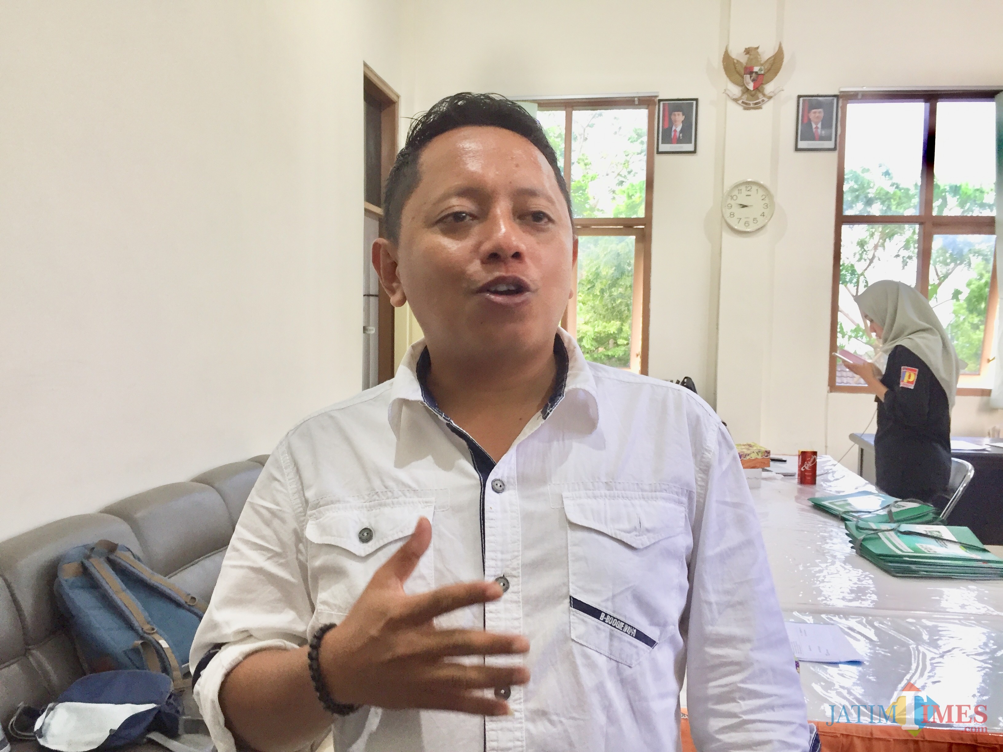 Ketua KPU Kota Batu Saifudin Zuhri. (Foto: Irsya Richa/MalangTIMES)