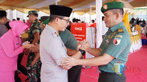 Suasana halal bihalal di Mapolres Tulungagung / Foto : Dokpol /Tulungagung TIMES