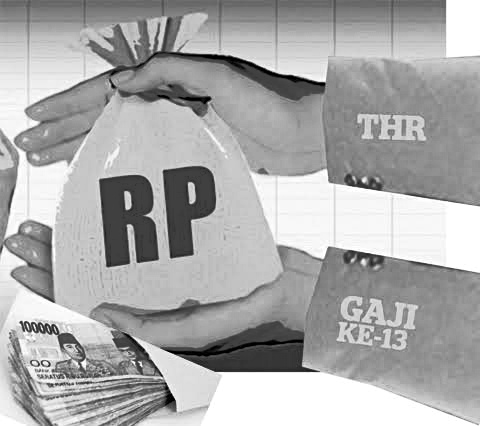 Ilustrasi pencairan gaji 13 ASN setelah THR dibayarkan (Ist)
