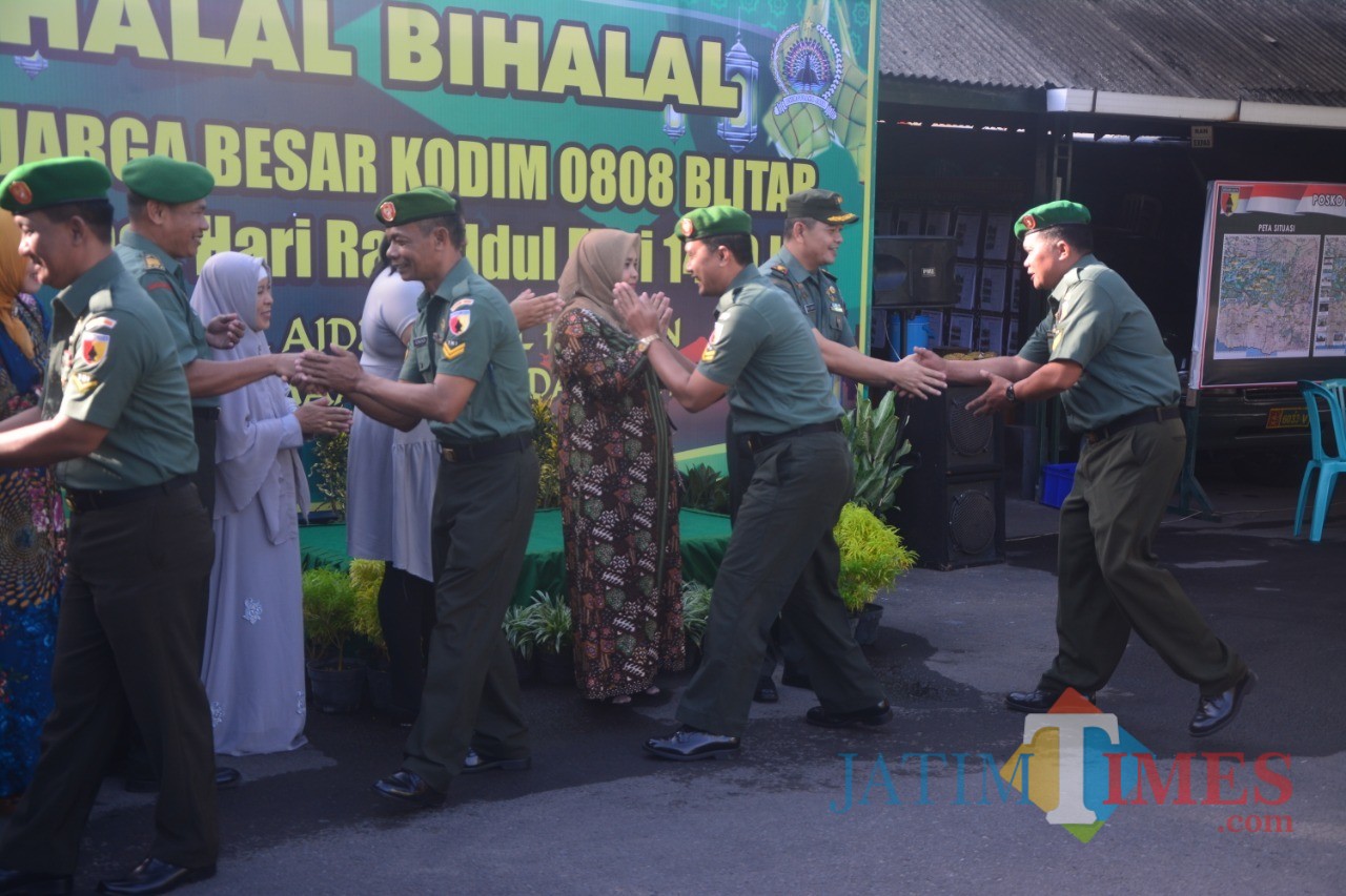 Halal bihalal digelar Kodim 0808/Blitar.(Foto : Aunur Rofiq/BlitarTIMES)