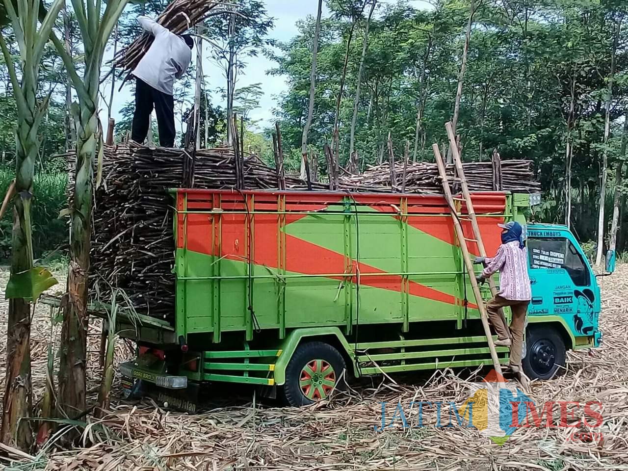 Truk yang hilang digondol maling (Foto : Moch. R. Abdul Fatah / Jatim TIMES)