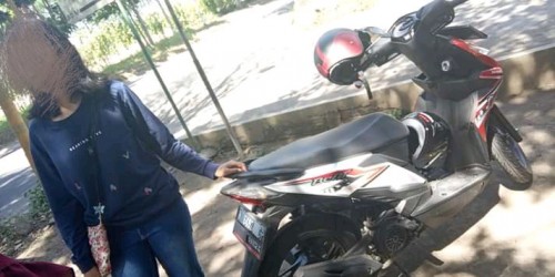 Wanita yang menjadi korban gendam dengan modus baut lepas (istimewa)