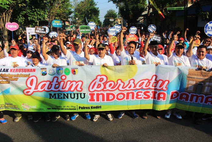 Jatim Bersatu Menuju Indonesia Damai. (Istimewa)