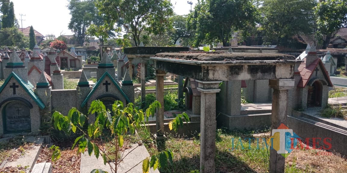 Potret komplek Pemakaman Sukun Nasrani yang akan ditetapkan sebagai kawasan cagar budaya (Pipit Anggraeni/MalangTIMES).
