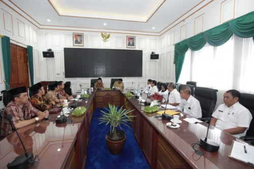 Suasana audinsi komisioner KPU Kota Malang bersama Wali Kota Malang Sutiaji (Foto: Humas Pemkot Malang)