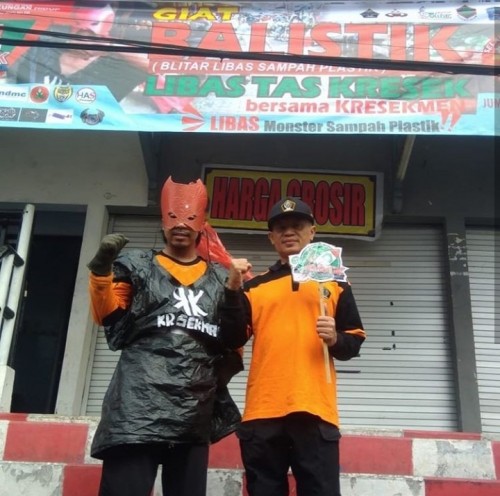 Aksi Balistik di Pasar Wlingi menuju Kabupaten Blitar bebas sampah