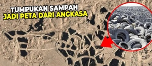 Gurun sampah ban di Kuwait yang terlihat dari angkasa (Daftarpopuler)
