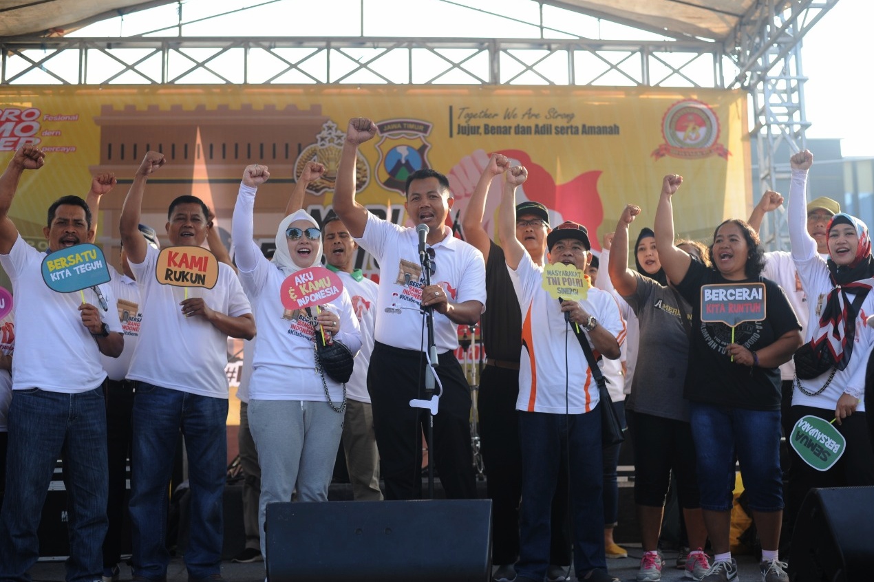 Masyakat Kabupaten Kediri Gelar Deklarasi Bersatu Membangun Indonesia Menuju Indonesia Damai Dan Sejahtera. Foto: (Ist)