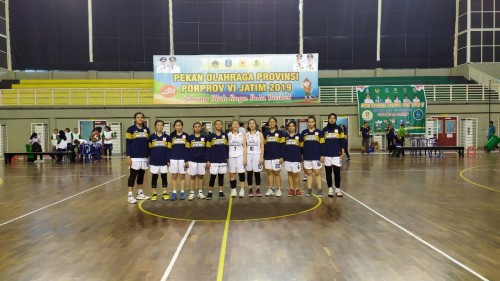 Tim basket putri Kota Malang. (Humas KONI Kota Malang)