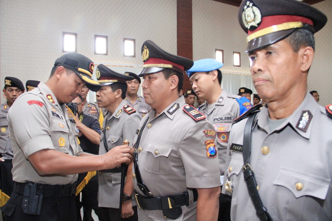 Penyegaran Satuan, Beberapa Perwira Polres Kediri Dimutasi. Foto (Istimewa)