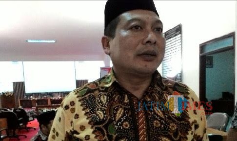 Didik Gatot Subroto yang kini menjabat sebagai Ketua DPC PDI-Perjuangan Kabupaten Malang dalam Konfercab zona II di Kota Malang (Nana)