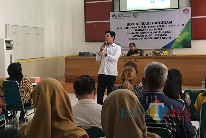 Gelar Sosialisasi Program dan Kepatuhan Hukum, BPJSTK Kediri Gandeng Kejari (Foto: BPJSTK Kediri)