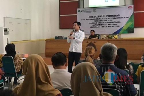 Gelar Sosialisasi Program dan Kepatuhan Hukum, BPJSTK Kediri Gandeng Kejari (Foto: BPJSTK Kediri)