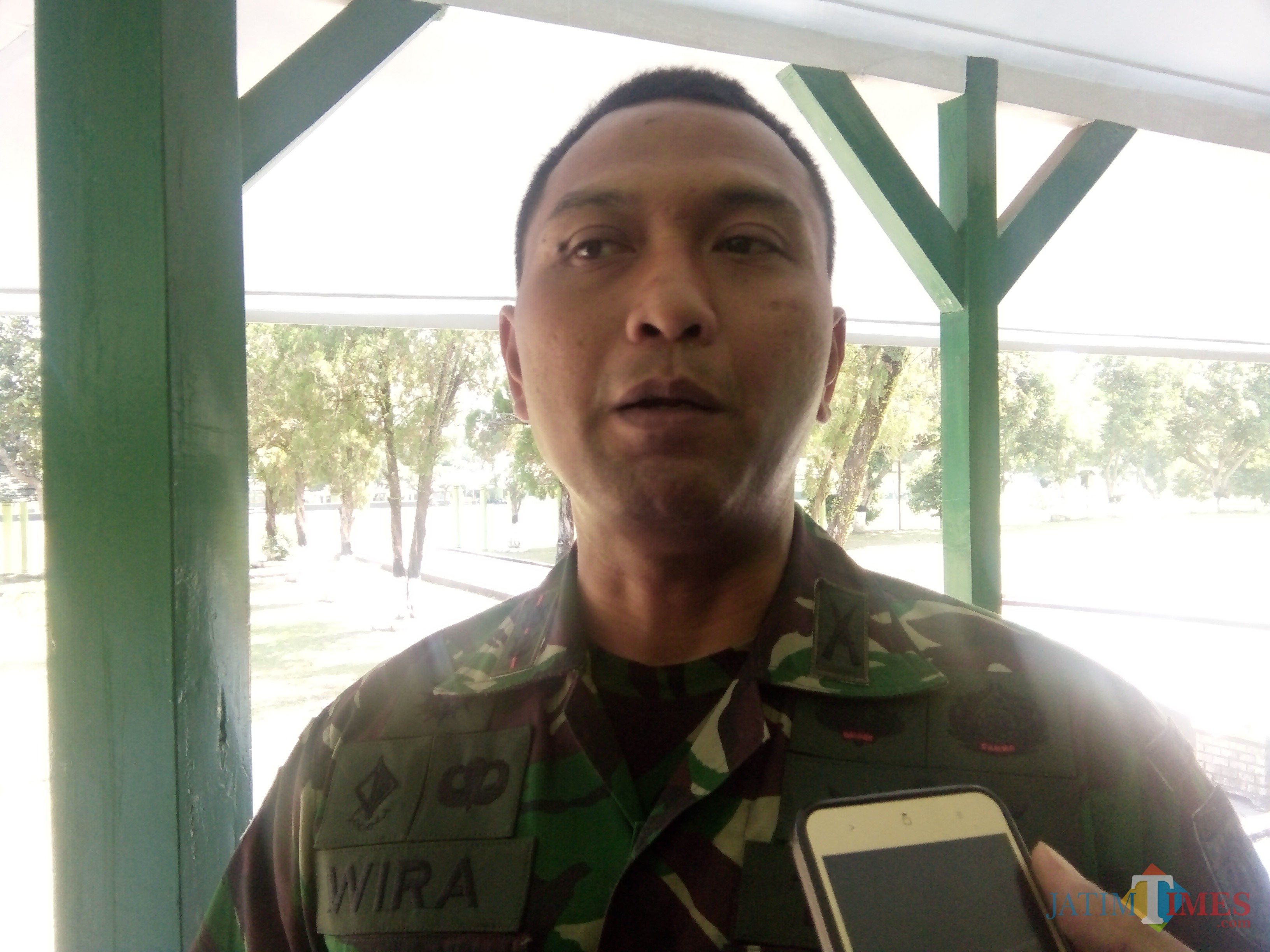 Kokandan Yonif Raider 509 BY Jember Letkol. Inf. Wira Muharromah (foto : Moh. Ali Makrus / JatimTIMES)