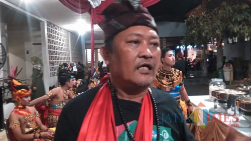 Pelaku Budaya, Endin Didik Handoko (foto : Joko Pramono/Jatim Times)