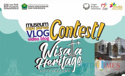 Poster lomba vlog yang digelar Dinas Kebudayaan dan Pariwisata (Disbudpar) Kota Malang. (Foto: Dokumen MalangTIMES)