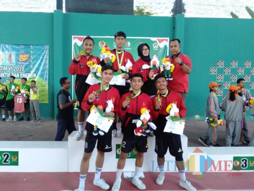 Tim Sepak Takraw, salah satu penyumbang emas bagi Kabupaten Blitar