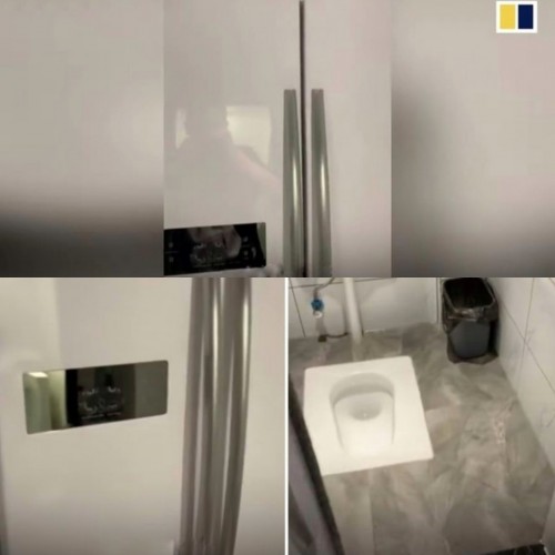Kulkas berisi toilet (Foto: Istimewa)