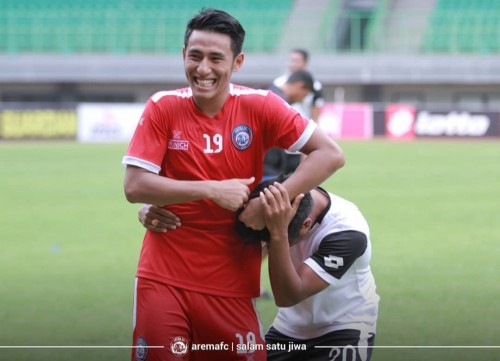 Gelandang muda Arema FC, Hanif Sjahbandi (official Arema FC)