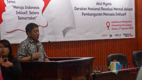 Deputi Bidang Koordinasi Pemberdayaan Masyarakat, Desa dan Kawasan Kemenko PMK Sonny Harry B Harmadi. (Sheila for MalangTIMES)