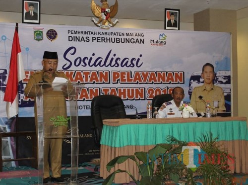 Sosialisasi bagi 70 sopir dan pengusaha PO se-Kabupaten Malang sebagai langkah konkret Dishub dalam merangkul peran mereka dalam sektor pariwisata. (Nana)