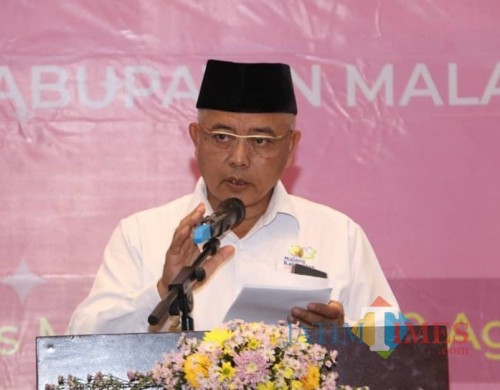 Plt Bupati Malang Sanusi berjanji akan memberikan mobil operasional untuk para Kades di tahun 2021 (humas Pemkab Malang)