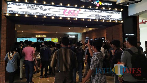 Gedung bioskop CGV Cinemas yang baru dibuka di Kota Kediri. (eko Arif s /JatimTimes)